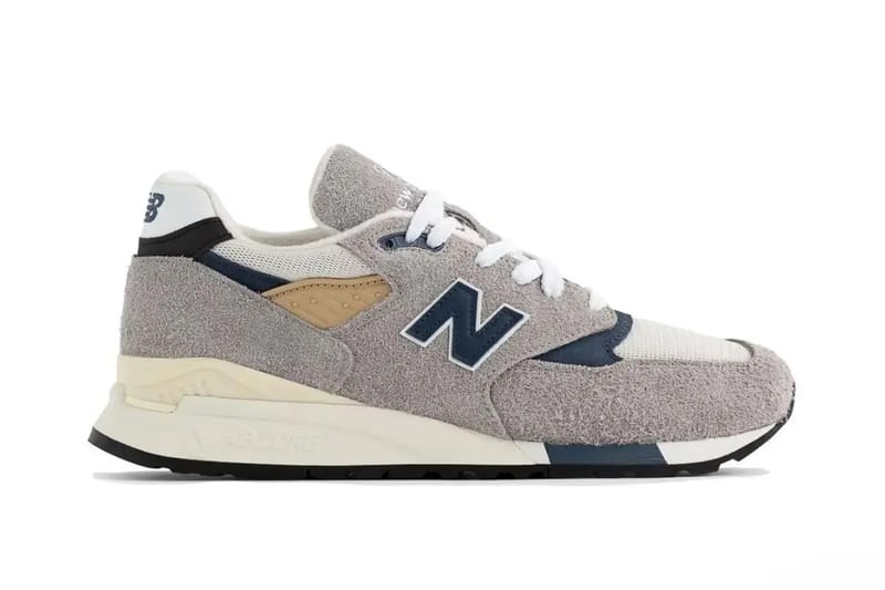 Grey and Navy Grace the MADE In USA New Balance 998