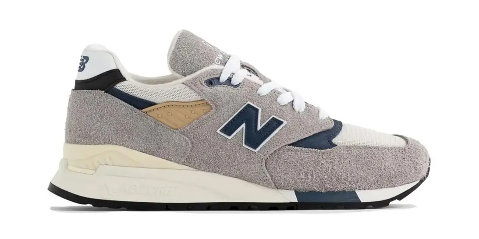 Grey and Navy Grace the MADE In USA New Balance 998