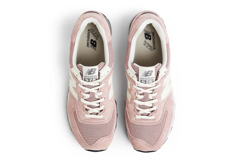 New Balance Made in UK 576 Flimby England Fashion Footwear Trainers Sneakers NB Pink Mauve White Pink