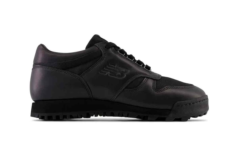 New Balance Rainier Low "Black" UALGSBBB sleek black all-black shoe trekking trail running hiking shoes boots leather waterproof nature