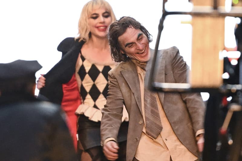 New Joker 2 folie a deux set Images Lady Gaga joaquin phoenix singing dancing Staircase arthur fleck harley quinn