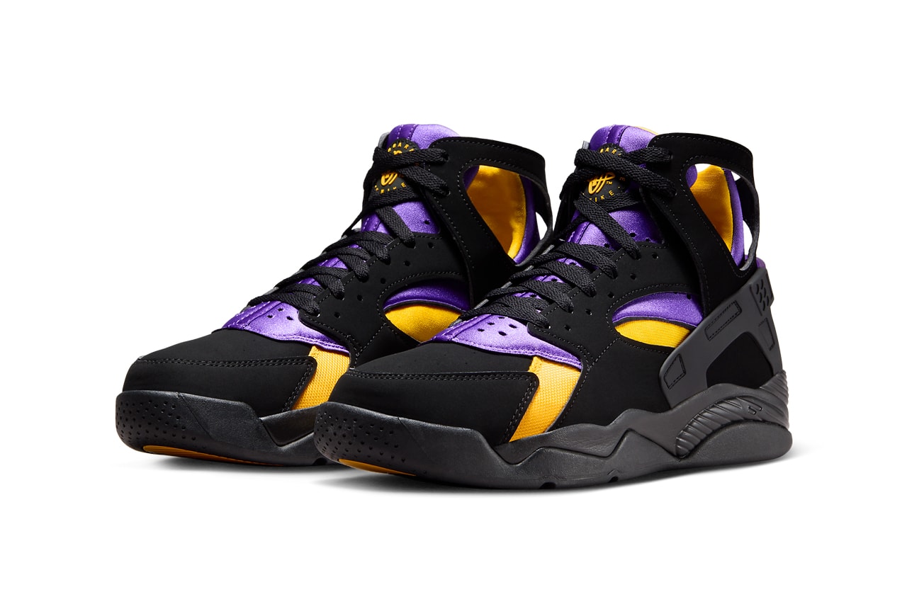 Nike Air Flight Huarache Lakers Away FD0188-001 Release date info store list buying guide photos price