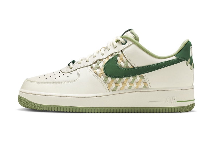 Nike Air Force 1 Low "NAI-KE" Surfaces in Green Weaves