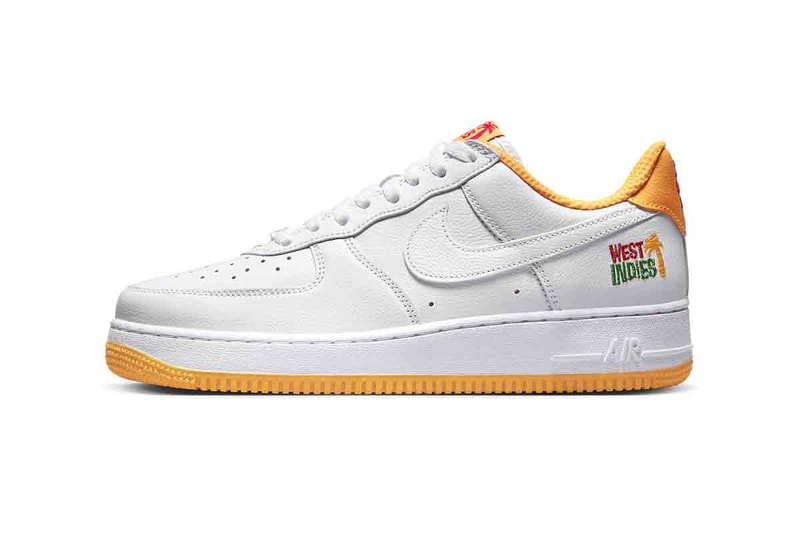 Nike Unveils Alternative Colorway for Air Force 1 "West Indies" DX1156-101 yellow sneakers low tops swoosh staple sneakers go to sneakers classic white sneakers carribbean islands