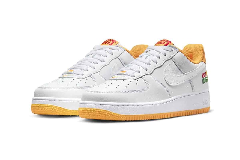 Nike Unveils Alternative Colorway for Air Force 1 "West Indies" DX1156-101 yellow sneakers low tops swoosh staple sneakers go to sneakers classic white sneakers carribbean islands