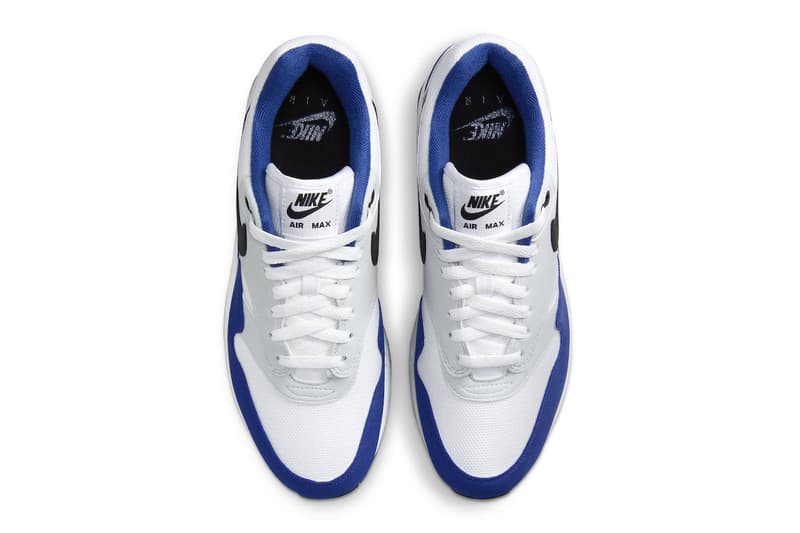 Official Look Nike Air Max 1 "Deep Royal Blue" FD9082-100 White/Black-Deep Royal Blue shoes swoosh everyday sneakers runners running shoes comfortable