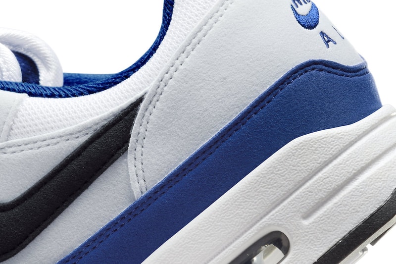 Official Look Nike Air Max 1 "Deep Royal Blue" FD9082-100 White/Black-Deep Royal Blue shoes swoosh everyday sneakers runners running shoes comfortable