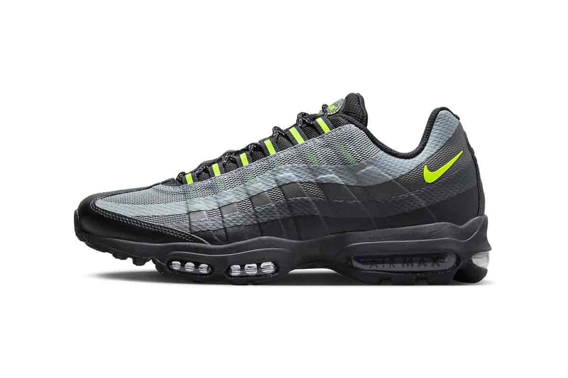 Nike Air Max 95 Ultra Returns in Classic Grey and Neon Colorway FJ4216-002 air max day sneakers everyday shoes running shoes