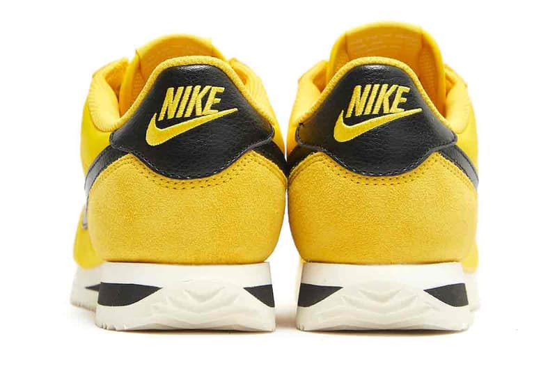 Channel Your Inner Bruce Lee With the Nike Cortez "Yellow/Black" uma thurman kung fu yellow sneakers shoes black and yellow clot nike clotez bruce lee