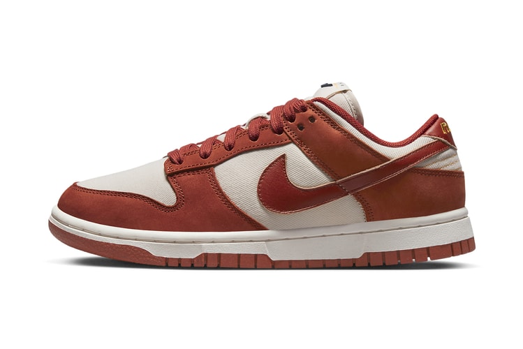 The Nike Dunk Low Dons a Rusty "Rugged Orange" Look