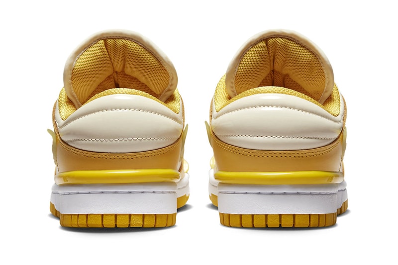 Nike Dunk Low Twist "Vivid Sulfur" DZ2794-100  Coconut Milk/Vivid Sulfur-White release info fall 2023 swoosh low top sneakers classic nike shoes