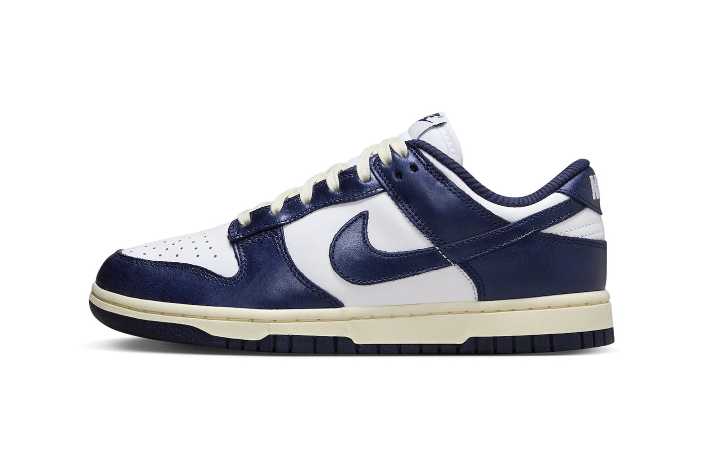Nike Dunk Low Surfaces in "Vintage Navy" FN7197-100 White/Midnight Navy-Coconut Milk swoosh low-top typical everyday shoes