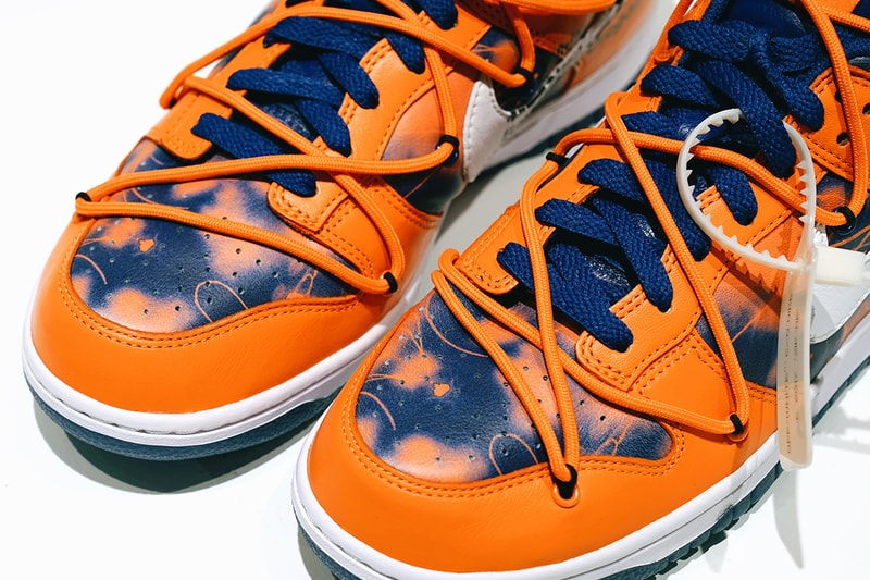 the Nike Dunk Low Virgil Abloh Futura Laboratories sothebys auction eight pairs release date info store list buying guide photos 