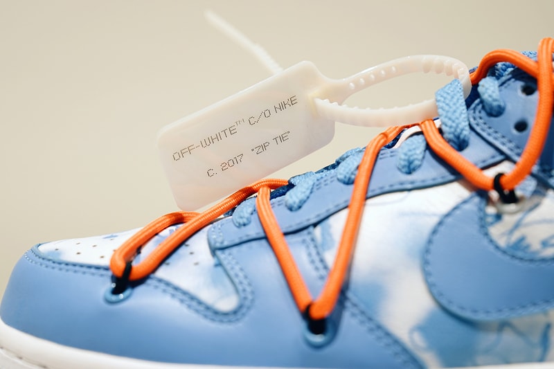 the Nike Dunk Low Virgil Abloh Futura Laboratories sothebys auction eight pairs release date info store list buying guide photos 