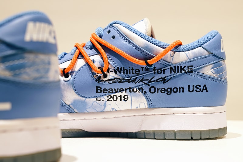 the Nike Dunk Low Virgil Abloh Futura Laboratories sothebys auction eight pairs release date info store list buying guide photos 