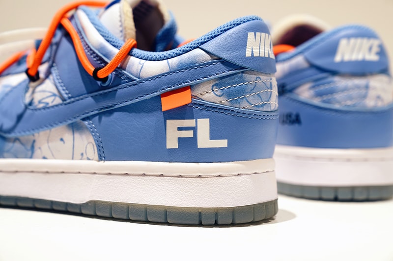 the Nike Dunk Low Virgil Abloh Futura Laboratories sothebys auction eight pairs release date info store list buying guide photos 