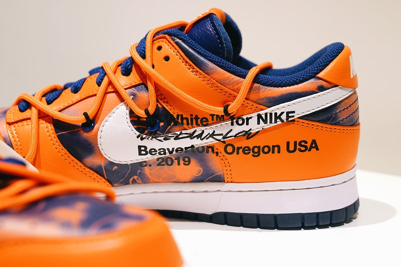 the Nike Dunk Low Virgil Abloh Futura Laboratories sothebys auction eight pairs release date info store list buying guide photos 