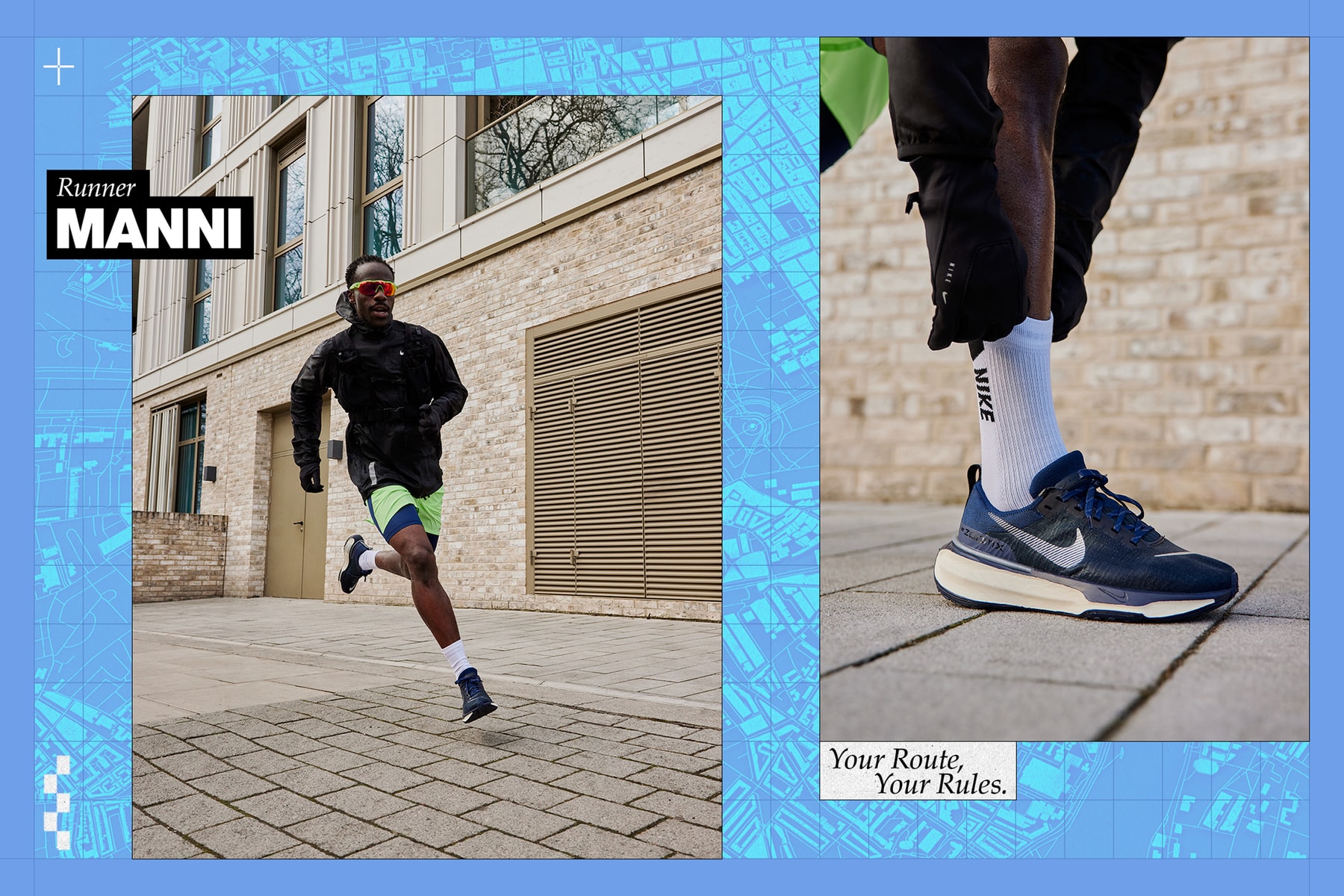 manni ovola nike running coach invincible 3 sneaker route london landmarks culture train invinciblegps