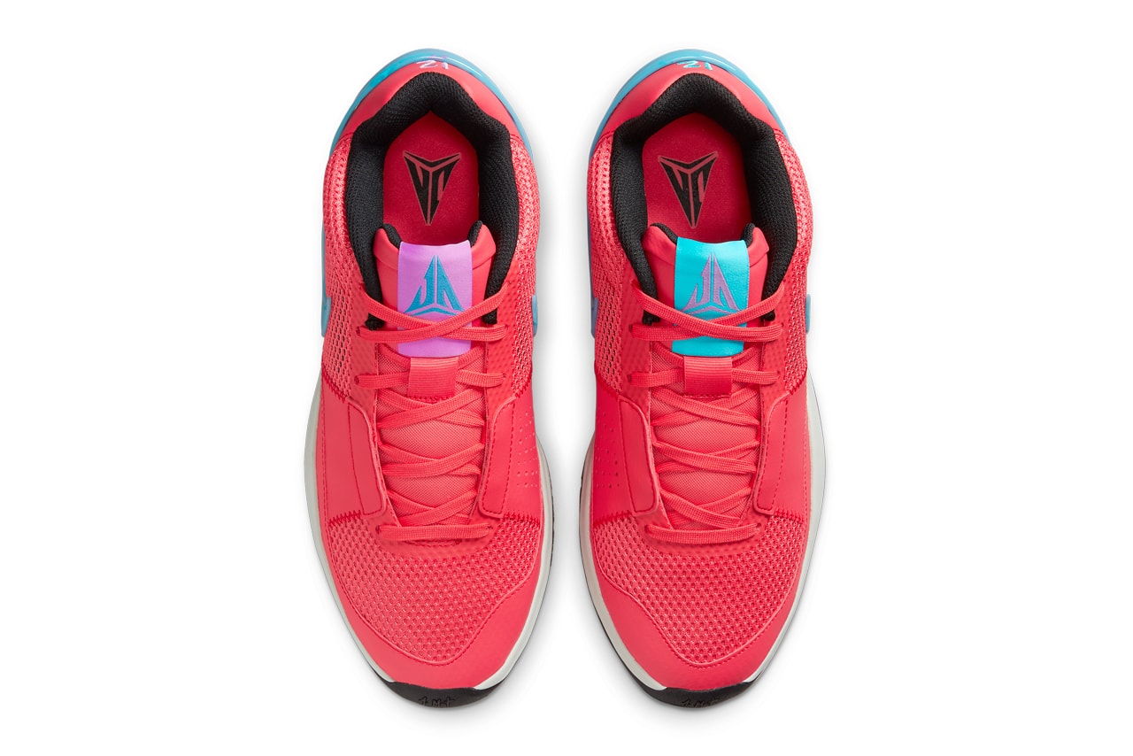 Name tonight Ja Morant's Nike JA 1 colorway？Detail on foot look