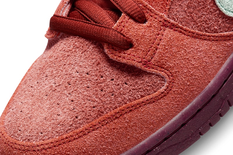 The Nike SB Dunk Low 'Mystic Red' is pretty spicy for a