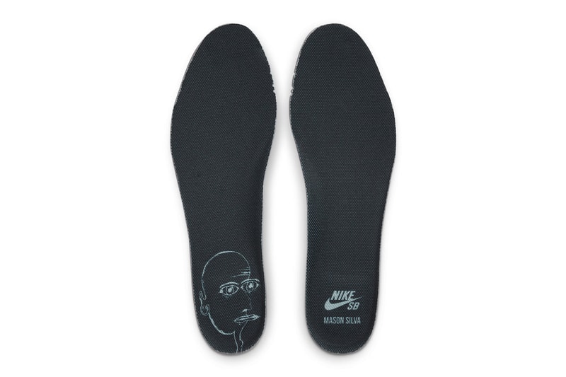 Nike SB Blazer Mid Pro Skater Mason Silva black silver white high top chain link head logo brick release info date price