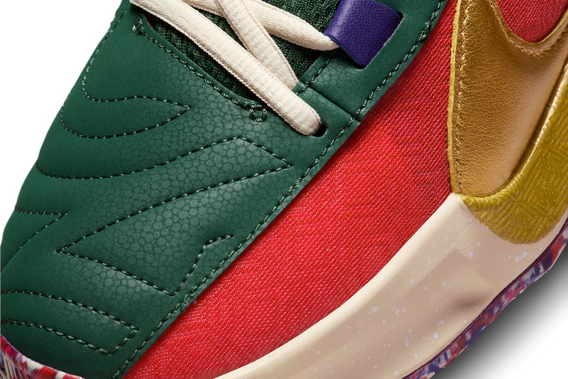 First Look at the Nike Zoom Freak 5 "Gym Red/Metallic Gold" DZ2944-600 nba basketball shoe Giannis Antetokounmpo greek freak milwaukee bucks playoffs