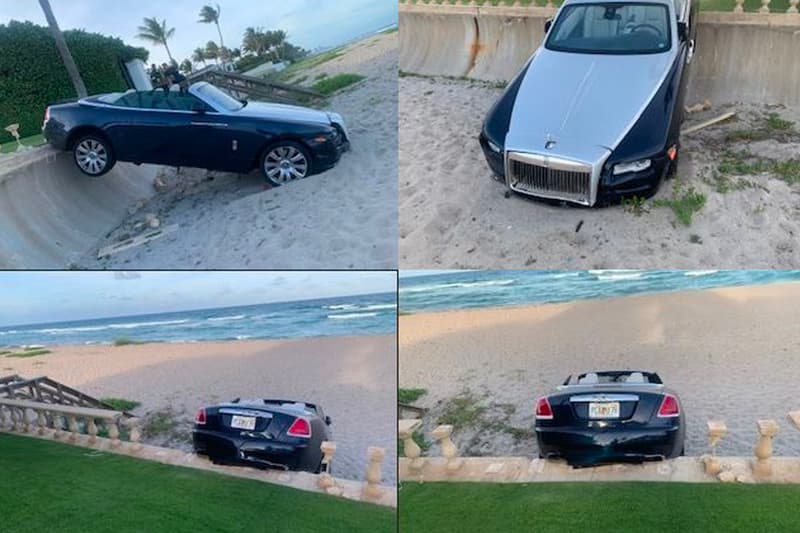 Damien Hirst Sculpture Plowed Rolls-Royce Florida
