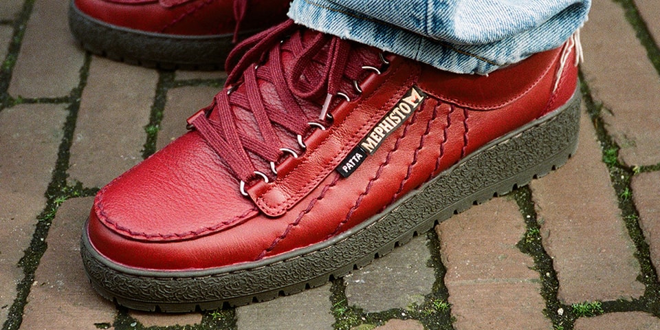 Patta Reworks Mephisto's Rainbow Shoe In Premum Mammoth Grain Leather