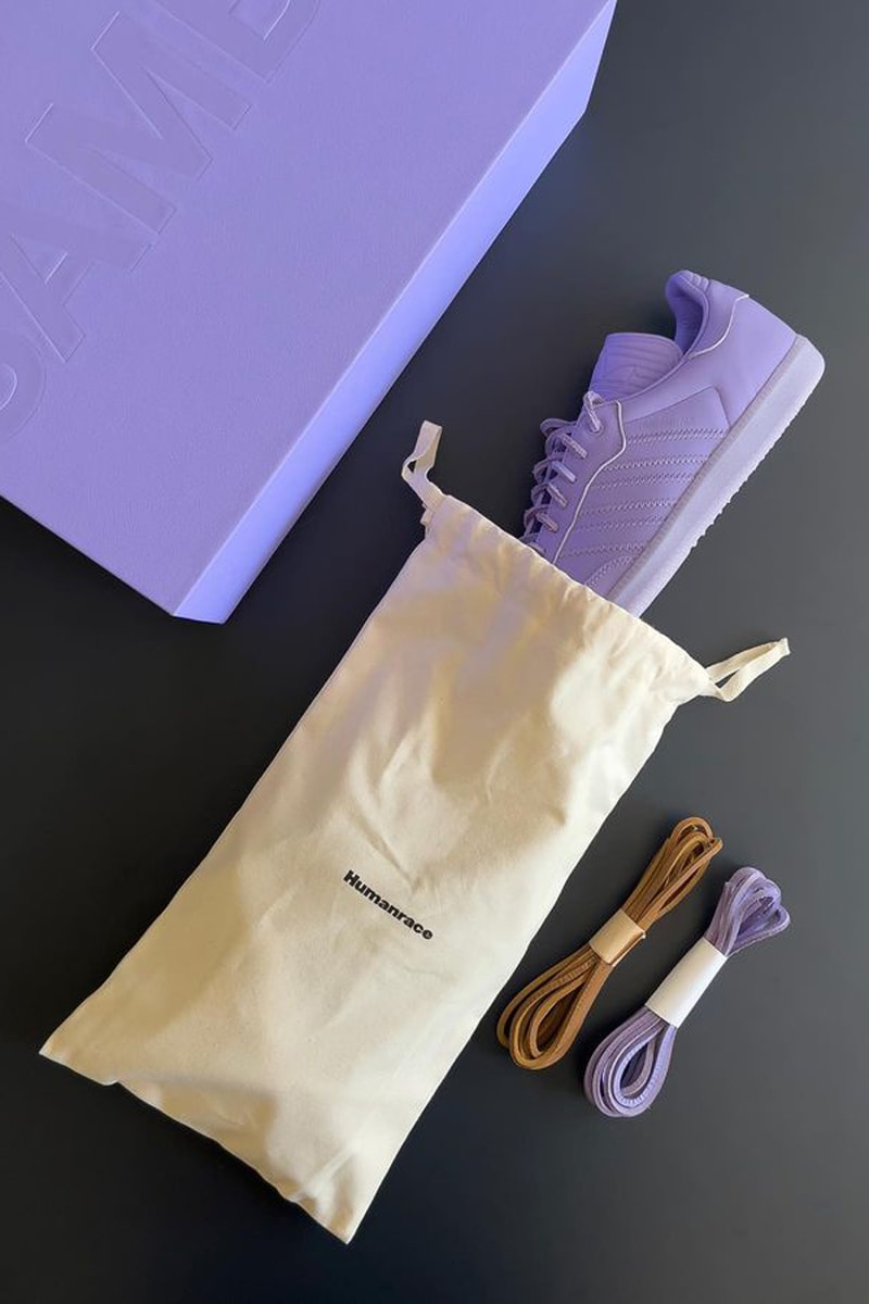 Pharrell adidas Humanrace Samba Lilac Release Info date store list buying guide photos price