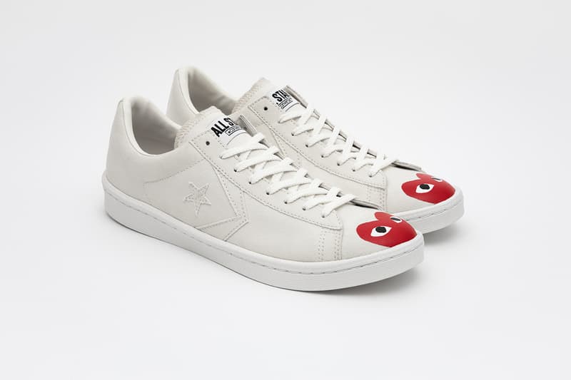 Pllay Comme Des Garcons converse pro leather spring summer 2023 chevron star release info date price