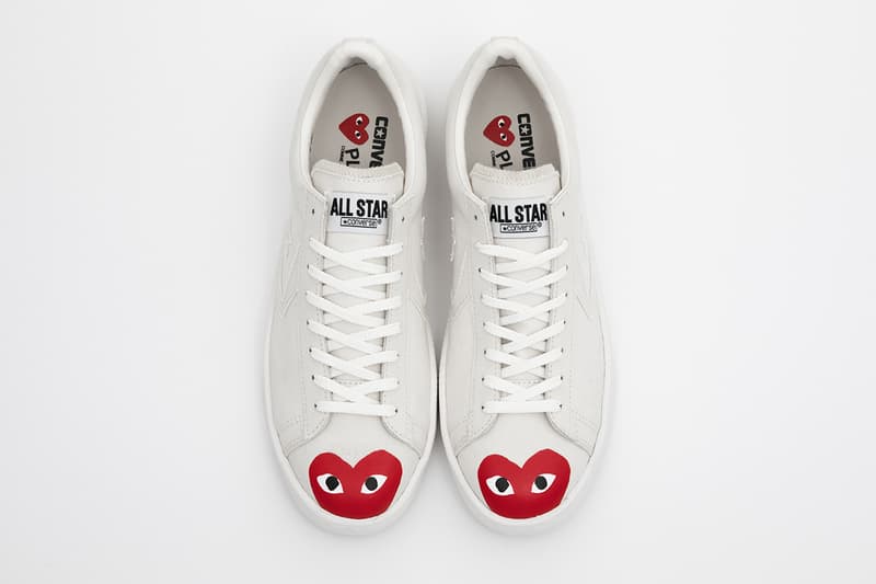 Pllay Comme Des Garcons converse pro leather spring summer 2023 chevron star release info date price