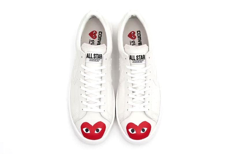 Pllay Comme Des Garcons converse pro leather spring summer 2023 chevron star release info date price