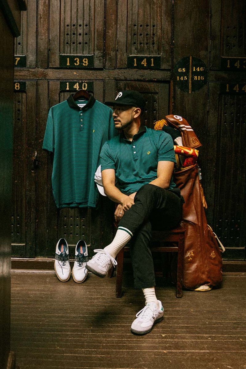 public drip golf ss23 collection fashion apparel style polo shirt pants sweater hat cardigan 