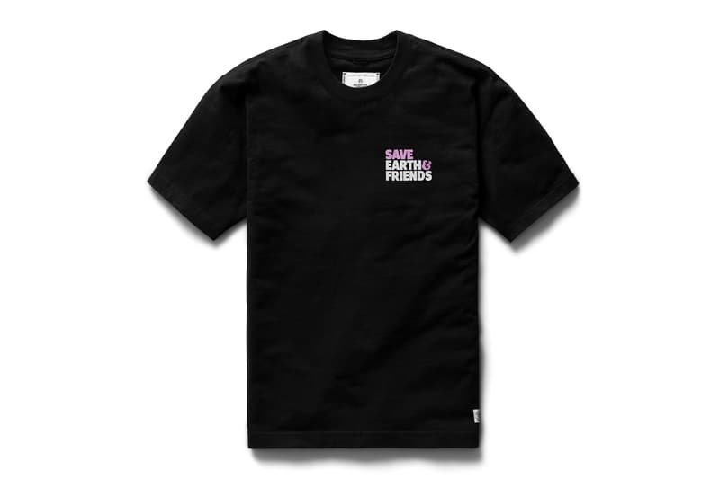 Reigning Champ Teams Up with Face Oka for Earth Day Collection pink cat graphic tee nalgene bottle release info date price