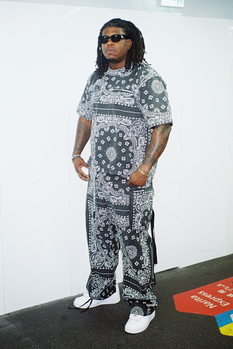 sacei ghetto gastro chitose abe bandana black pullover pants apron release date info store list buying guide photos price  