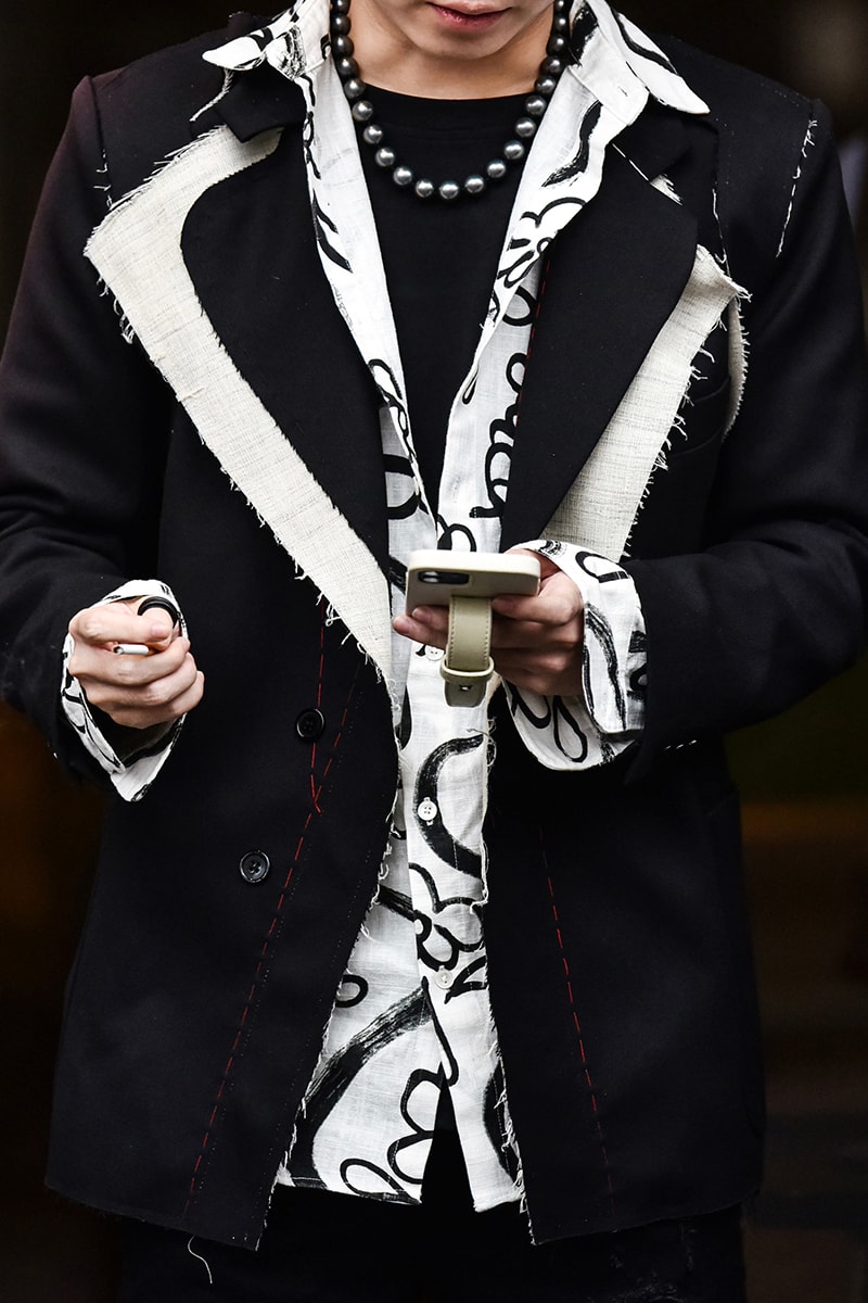 Shanghai Fashion Week FW23 Street Style looks thom browne undercover luxury brands streetwear china fashion luxury