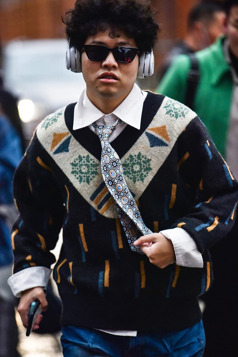 Shanghai Fashion Week FW23 Street Style looks thom browne undercover luxury brands streetwear china fashion luxury