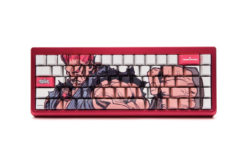 Higround Street Fighter basecamp 65 keyboard keycaps mouspad jellybag apparel Collaboration fighting game april 19 
