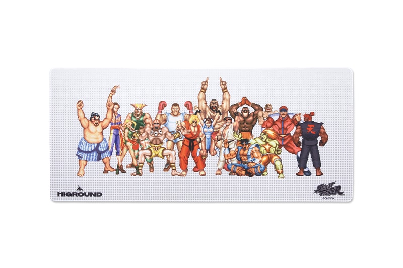 Higround Street Fighter basecamp 65 keyboard keycaps mouspad jellybag apparel Collaboration fighting game april 19 