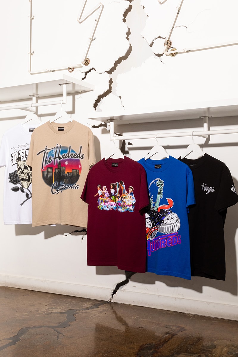 The Hundreds Drops 20th Anniversary Graphic T-Shirt Collection release info announcement los angeles la streetwear brand 