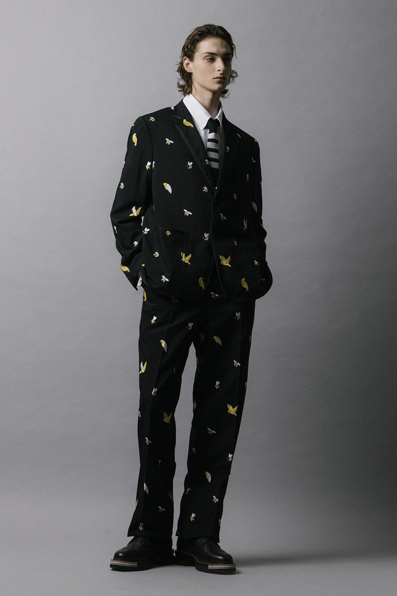 Thom Browne HBX Spring Drop Sunflower Backpack Birds and Bees Release Info