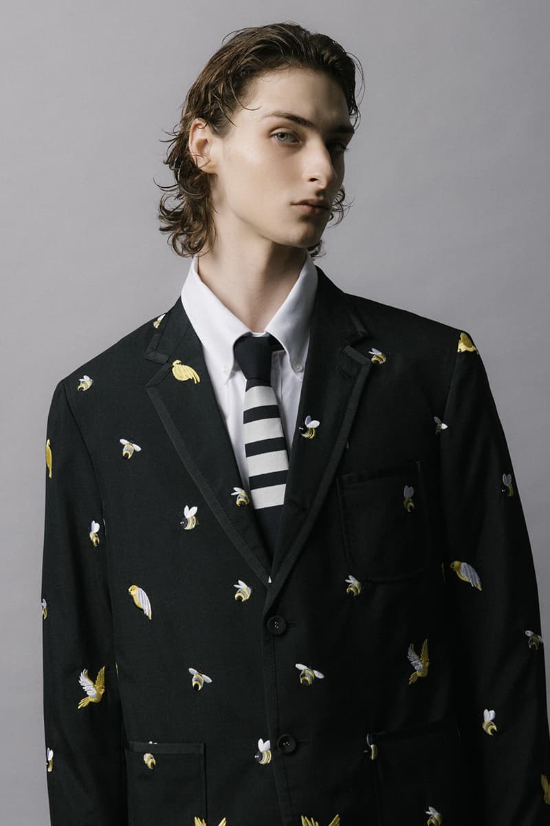 Thom Browne HBX Spring Drop Sunflower Backpack Birds and Bees Release Info