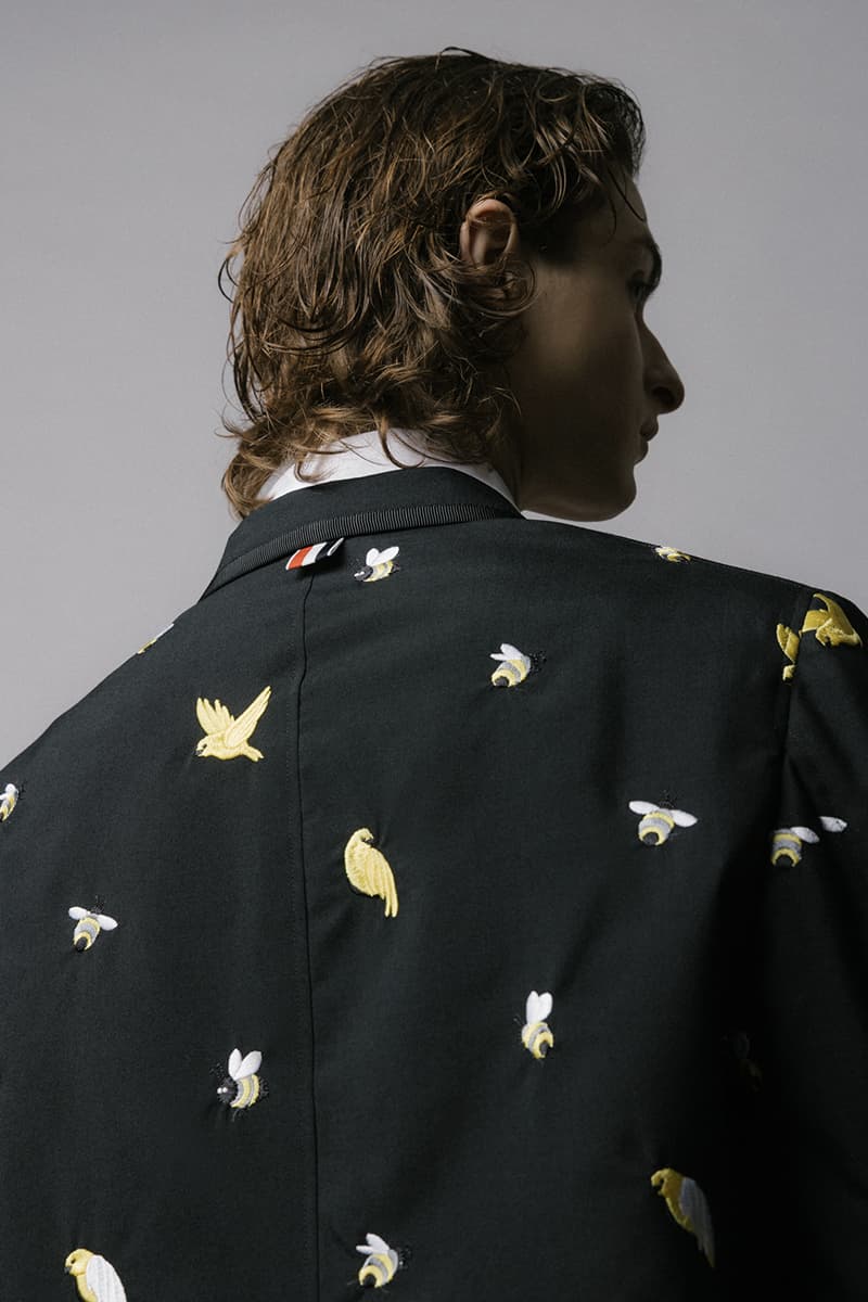 Thom Browne HBX Spring Drop Sunflower Backpack Birds and Bees Release Info