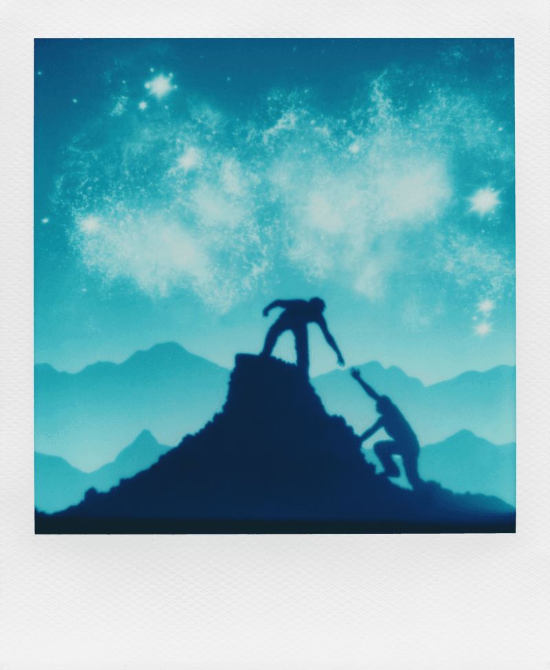 through the lens polaroid reclaimed blue 600 film Brian Slaghuis