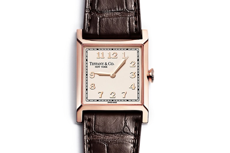 Tiffany & Co. Reveals Four New Limited-Edition Luxury Watches Union Square Limited Editions tiffany blue crocodile leather strap rose gold pave diamonds sapphire crystal casebacks limited to 100 pieces each 