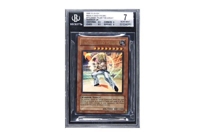 1/1 Yu-Gi-Oh! Tyler the Great Warrior Most Expensive Card $300,000 USD Sale Info eBay Dragon Ball Z Future Trunks Make-A-Wish Foundation Tyler Gressle Dragon Ball Z