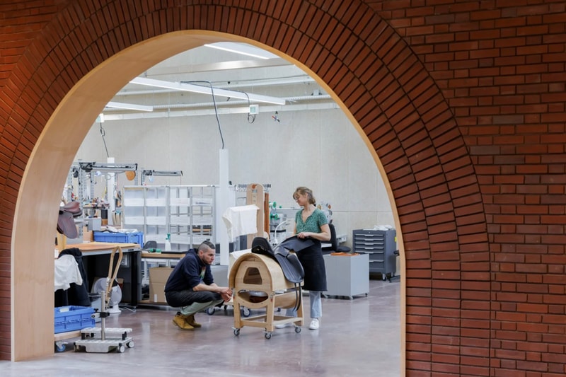Hermès New Leather Workshop Is Clad in Brick Design