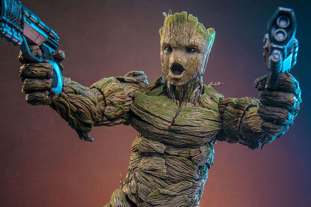 Hot Toys Marvel Movie Film Release Date Guardians of the Galaxy 3 Screen-Accurate Groot Collectible Deluxe Edition Figurine Toy Retails