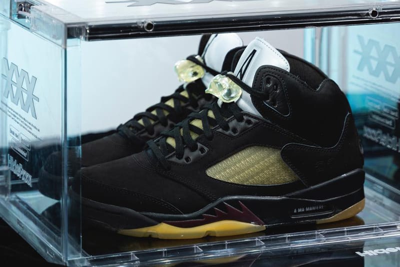 Detailed Look at the A Ma Maniére x Air Jordan 5 in "Black"