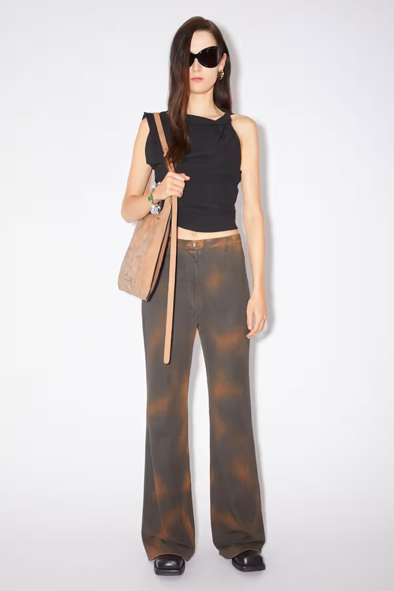 Acne Studios Velvet Trousers - Dark Green